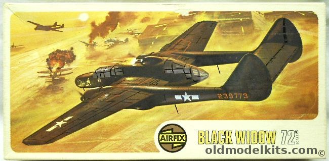 Airfix 1/72 P-61 Black Widow - Builds P-61A Or P-61B, 04006-0 plastic model kit